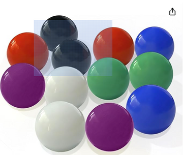DODHEG 60 Pcs Acrylic Glass Marbles, Bulk Acrylic Marbles, for Various Marble Games 0.63 inch, Multicolor.